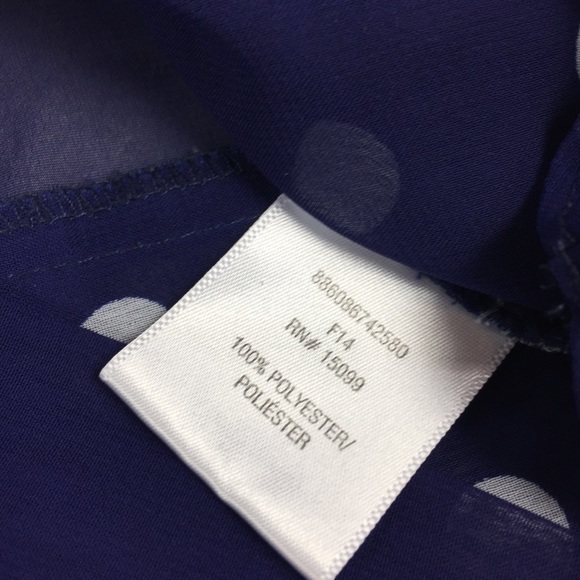 Bongo Polka Dot Print Tie Front Button Down Top - Picture 6 of 8